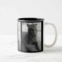 B & W Albino Tiger Coffee Mug