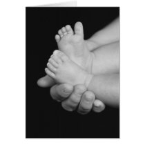B&W Babys Feet Card