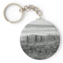 B&W Beach Key Chains