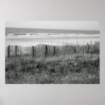 B&W Beach Print