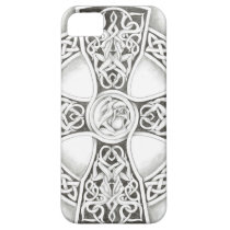 B&W Celtic Cross Iphone Five Case iPhone 5 Case