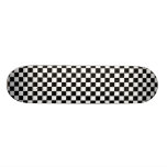 B&W Checkerboard Skateboard Deck