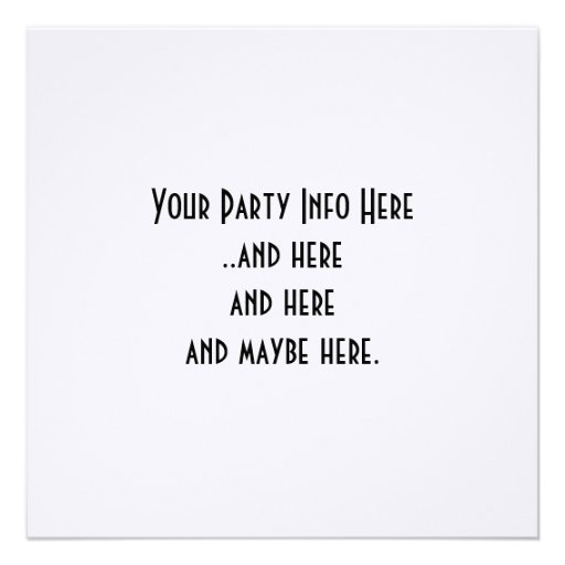 B&W Clown - Turquoise Balloon - Old Tree - Ravens Personalized Invitations