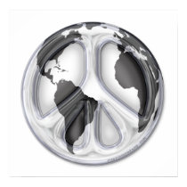 B&W Earth-peace sign posters by Curious_Dreams B&W Earth-peace sign posters