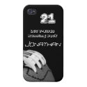 B&W FOOTBALL IPHONE CASE iPhone 4/4S CASES