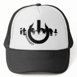 b&w hat