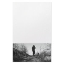 B & W Hiker Stationery