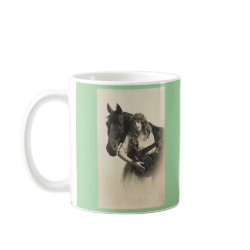 B & W Horse Photo 4 mug
