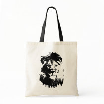 B & W Lion bags