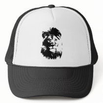 B & W Lion hats