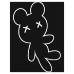B&W Little Deadee Voodoo Teddy Personalized Flyer