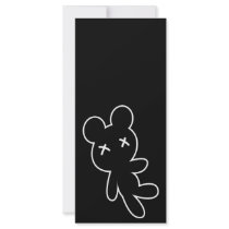 B&W Little Deadee Voodoo Teddy rack cards