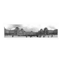 B&W Louvre Panoramic posters by madean56 B&W Louvre Panoramic posters