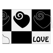 b&w LOVE_card