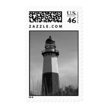 B&W - Montauk Lighthouse - Stamp