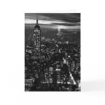 B&W New York City at Night Greeting Cards