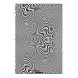 B & W Optical Illusion Op Art Wall Print Lge