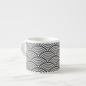 B&W Pattern Espresso Mug