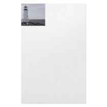 B&W Peggy's Cove Lighthouse Stationery Design