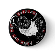 B&W Raven Button