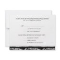 B&W scroll elegant rsvp wedding response card invitations by FidesDesign B&W scroll elegant rsvp wedding response card invitations