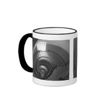 B&W spiral lighthouse staircase Coffee Mugs