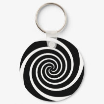B/W Swirl - keychain by twilight_cat B/W Swirl - keychain