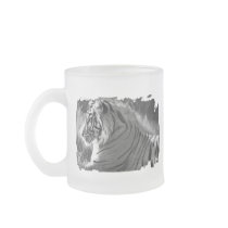 B&W Tiger Profile Photo Coffee Mug