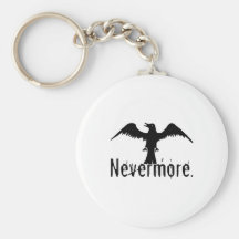 B&W Tribal Raven Nevermore Key Chains
