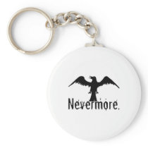 B&W Tribal Raven Nevermore Key Chains