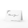B&W Wedding Thank You Card