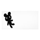 B&amp;W Wee Dead Teddy Photo Cards