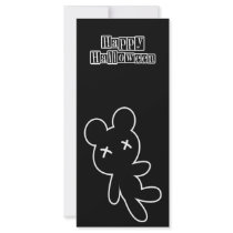 B&W Wee Dead Teddy Rack Card