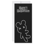 B&amp;W Wee Dead Teddy Rack Card