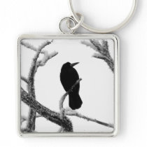 B&W Winter Raven Edgar Allan Poe