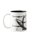 B&W Winter Raven Edgar Allan Poe Nevermore Coffee Mug