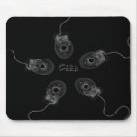 B&W X-Ray Computer Mice - Geek Mouse Pads