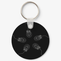 B&W X-Ray Computer Mice keychains by VoXeeD B&W X-Ray Computer Mice keychains