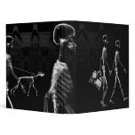 B&W X-Ray Skeletons Midnight Stroll Binder