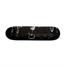 B&W X-Ray Skeletons Midnight Stroll Skate Board Decks