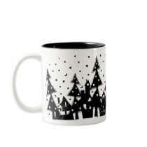 b&w Xmas town_mug by VioDeSign b&w Xmas town_mug