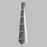 B&W Zebra Print Neck Tie ties