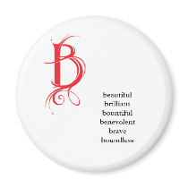 B Words Magnet