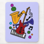 BA- Awesome Music Art Design Mouse Pad