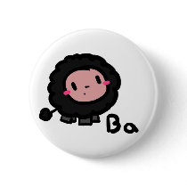 Ba Ba Black Sheep Button