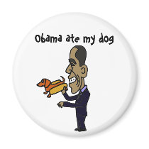 BA- Obama Ate My Dog Magnet