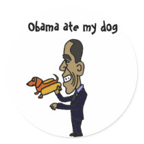 BA- Obama Ate My Dog Stickers
