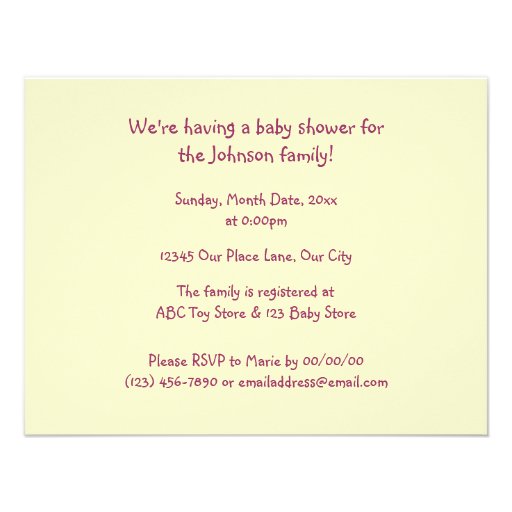 Baa Baa Baby Invitations