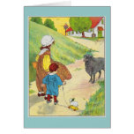 Baa, baa, black sheep, Have you any wool? Greeting Cards