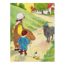 Baa, baa, black sheep, Have you any wool? Post Cards